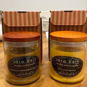 Set of 2 fall scent candles.  NWOT.